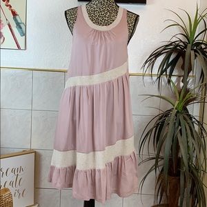 Maeve by Anthropologie Blush pink swing dress